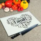 Your own personalised word collage on a chopping board